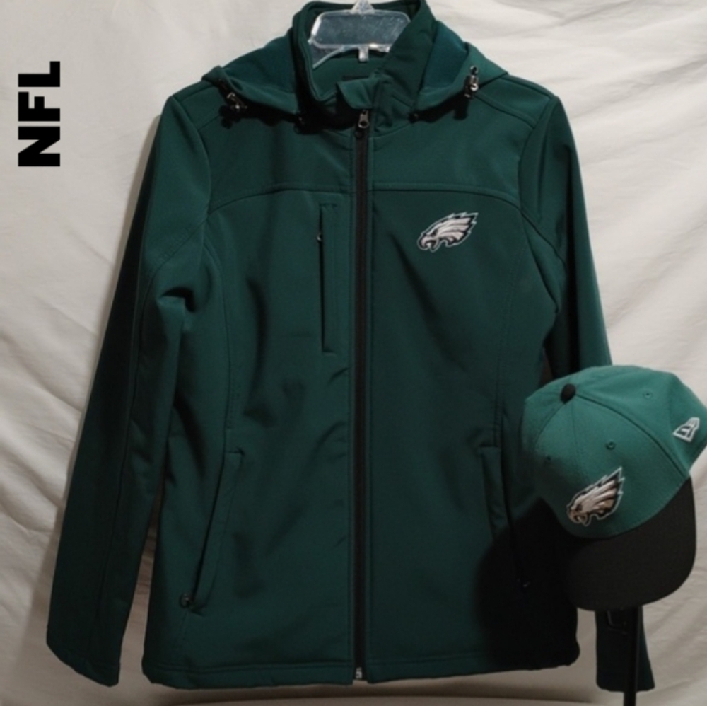 (BX87) SALE! Philadelphia Eagles Womens Jacket Sz.S (Hat Not Included)
